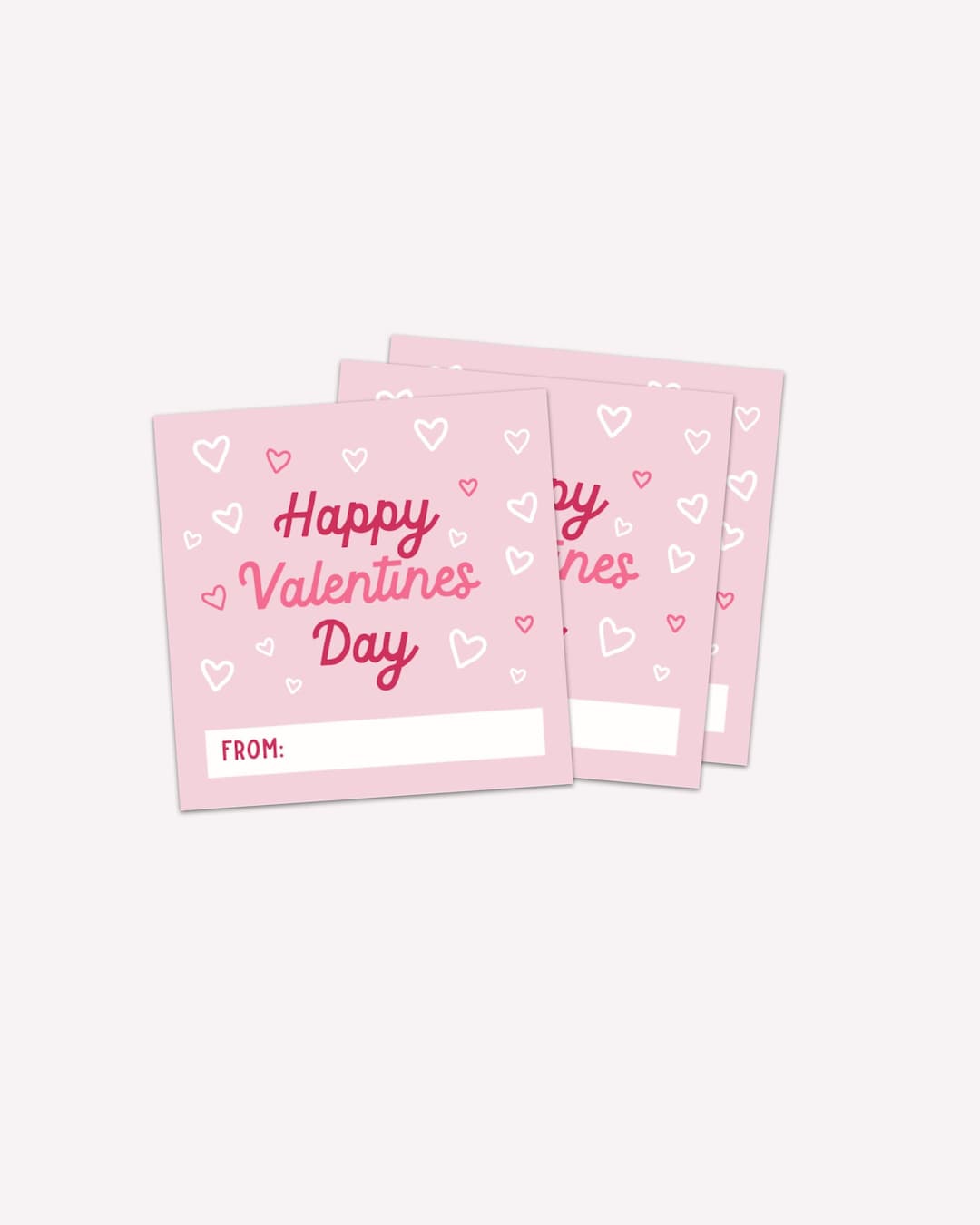 Printable Valentine's Day Cards, Happy Valentines Day, Instant Download ...