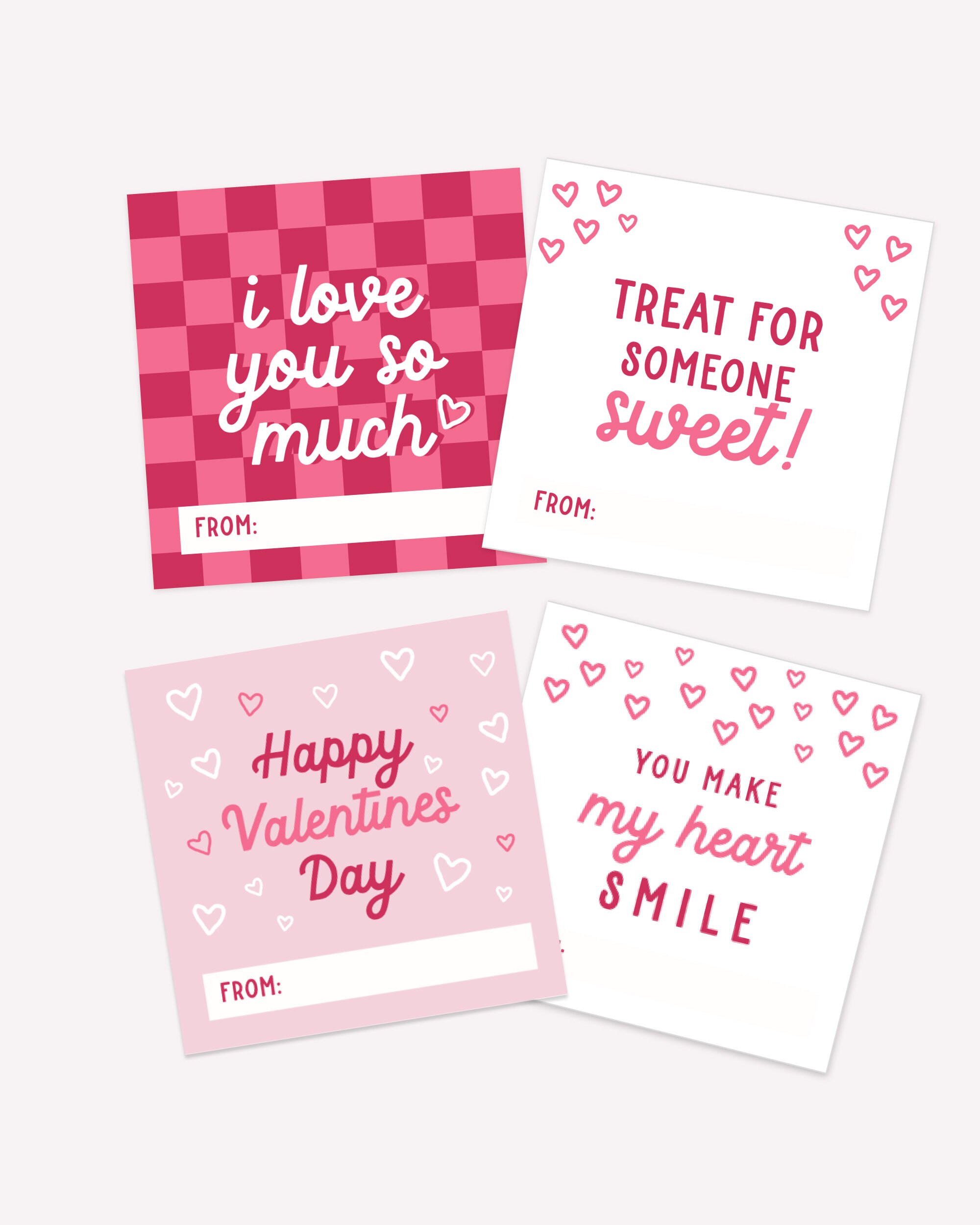 Printable Valentine's Day Cards, Classmate Valentines Cards, Happy Valentine's Day Cards, Instant Download - Etsy for Free Printable Valentine Cards For Classmates