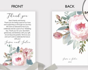 Thank You Letter Printable A200 INSTANT DOWNLOAD *Editable*