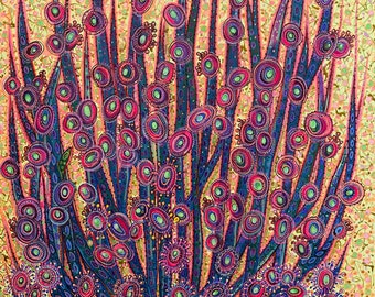 Original painting "Peacock bush”
