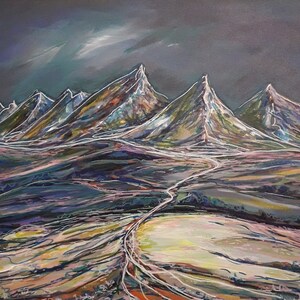 Original painting &quot;Mountain road&quot;