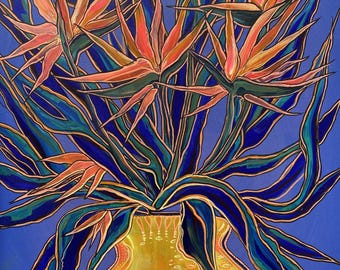 Peinture originale « Strelitzia »