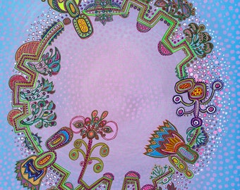 Original painting "Pink glasses"