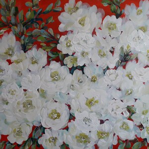 Original painting &quot;White Flowers&quot;