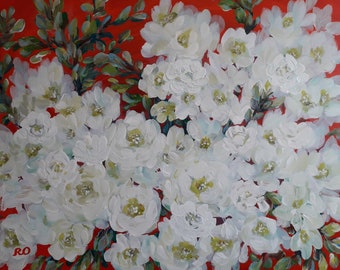 Original painting "White Flowers"