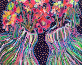 Original painting "Two or three vases”