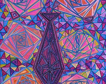 Original painting “Geometric vase”