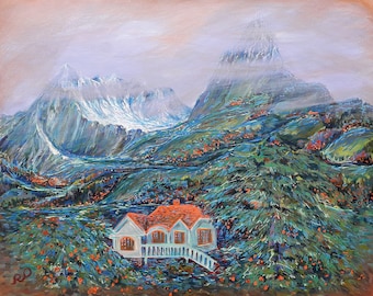 Dipinto originale "Casa delle Mandarini"
