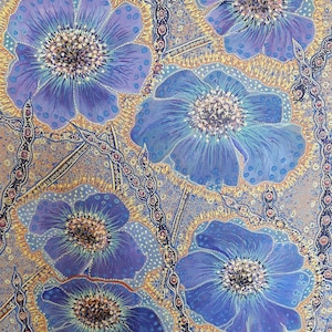 Original painting &quot;Decorative flowers&quot;