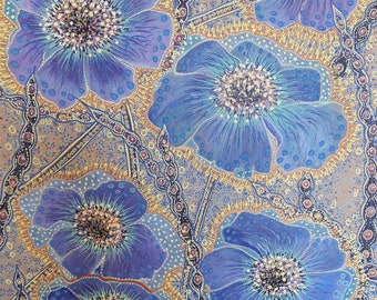 Original painting "Decorative flowers"