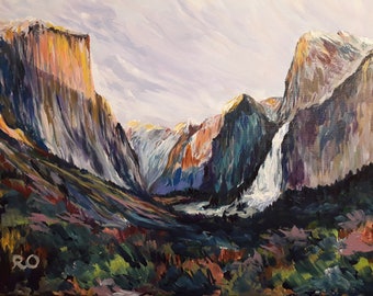 Dipinto originale "Yosemite, California"