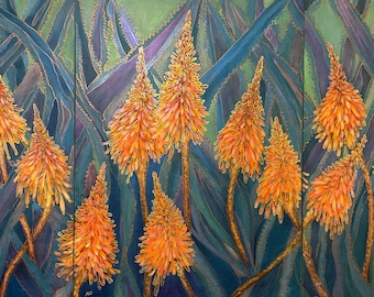 Original painting “Aloe Vera Bloom”