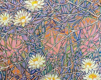 Original painting "Botanical web"