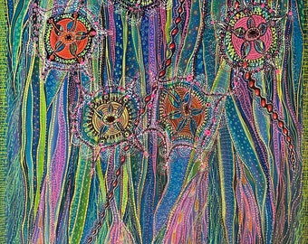 Dipinto originale "Fiori di mare"