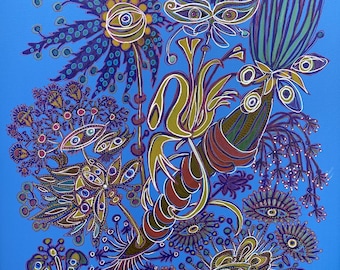 Original painting "Amulet of Hidden Sight"