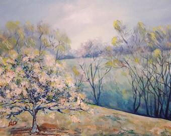 Original painting "Spring is coming"