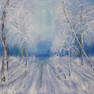 Original painting &quot;Snow March&quot;