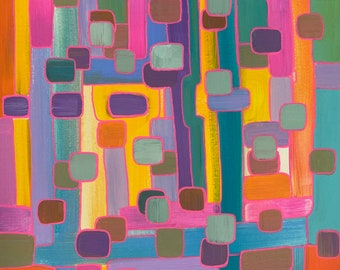 Original painting "Windows to childhood"