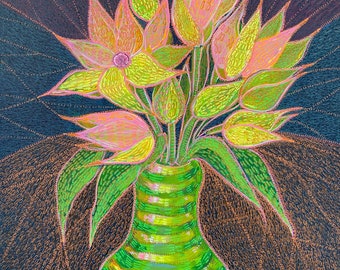 Dipinto originale "Bouquet di primavera"