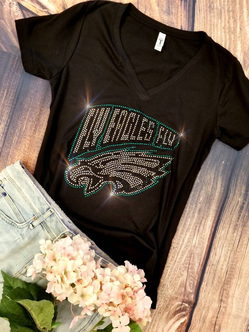 philadelphia eagles bling shirt