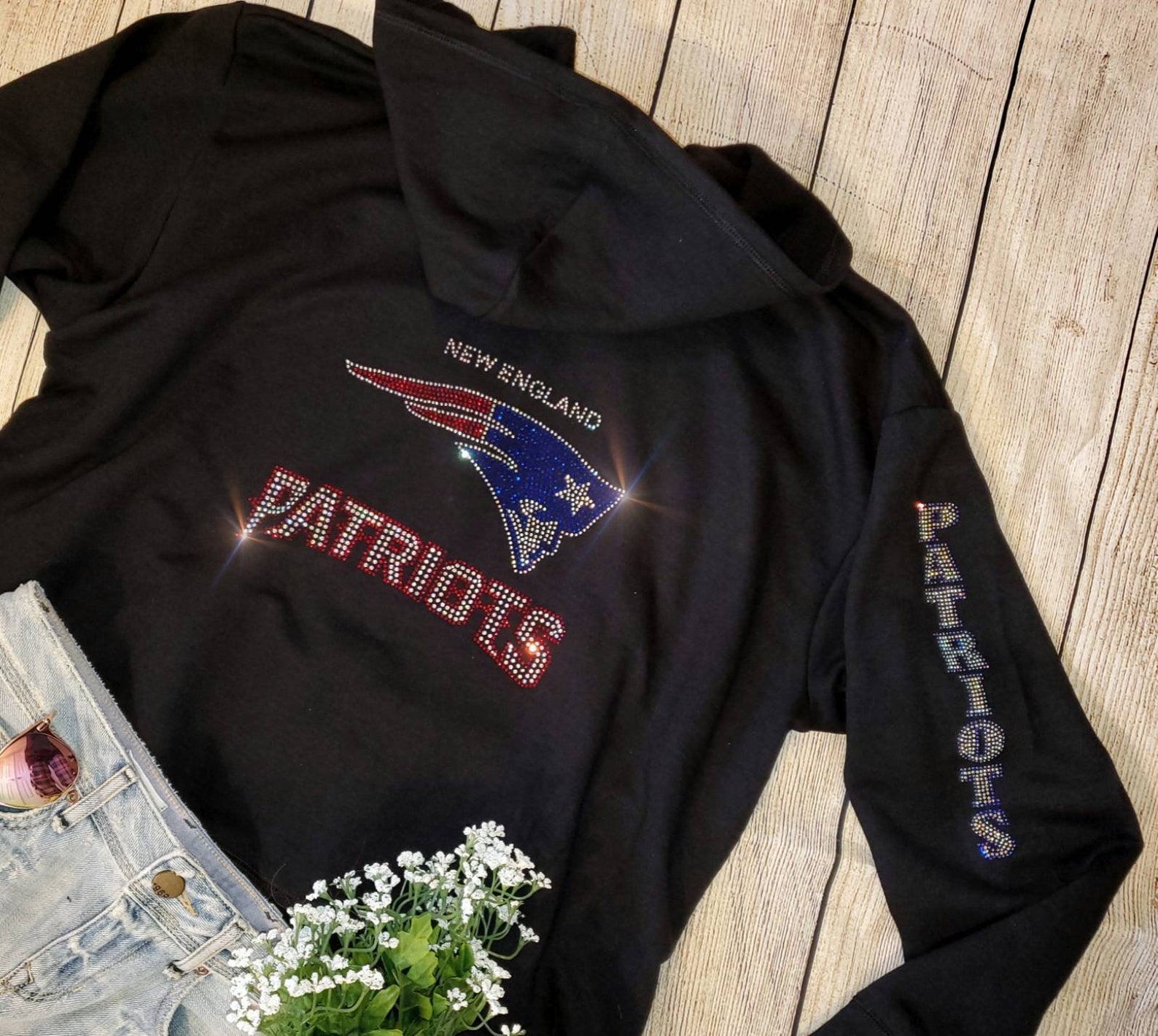 New Women's Patriots Zip Up Jacket Hoodie Sweatshirt | Etsy