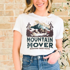 Christian png, christian sublimation design, mountain mover shirt design, instant digital download, trendy faith instant download for dtf.