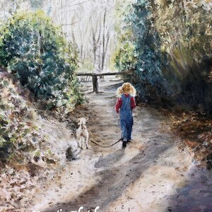 Maggie & Onyx, Portrait and Landscape Oil Painting--Fine Art Print #44 by Kerstin Fletcher