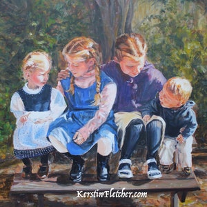 Four Fletchlings Sisters and Brother--Fine Art Print #7 by Kerstin Fletcher