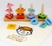 Educational Wooden Toy Geometric Sorter Shape And Colors Board Pyramid Figures wood Montessori Turn And Sort Shape Sorting Educational Toy 