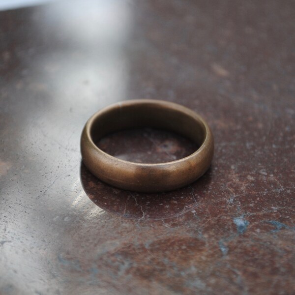 Mens Bronze Ring Etsy