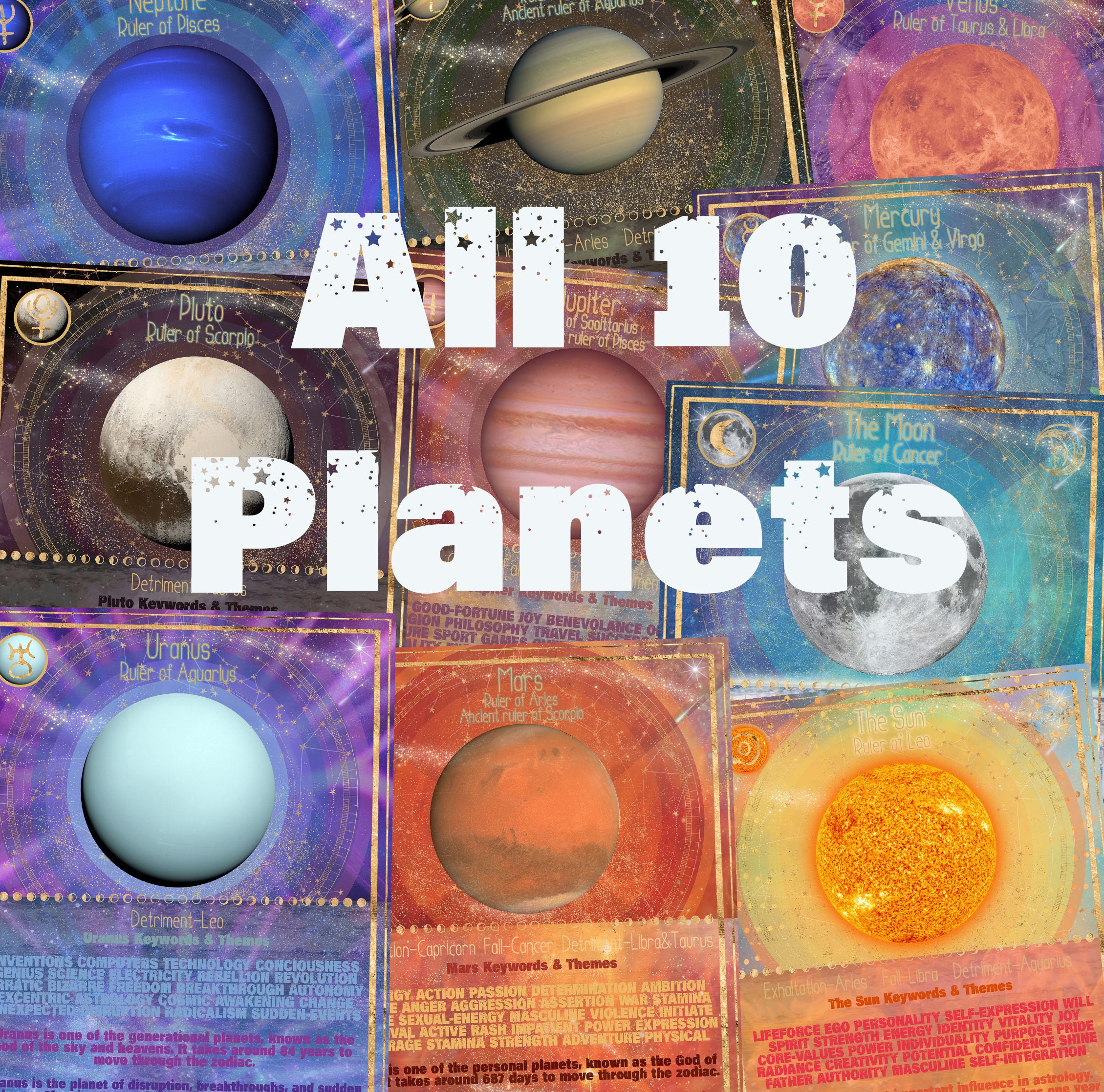 Astrology Cheat Sheets Learn Astrology Basics Zodiac Signs Planets ...
