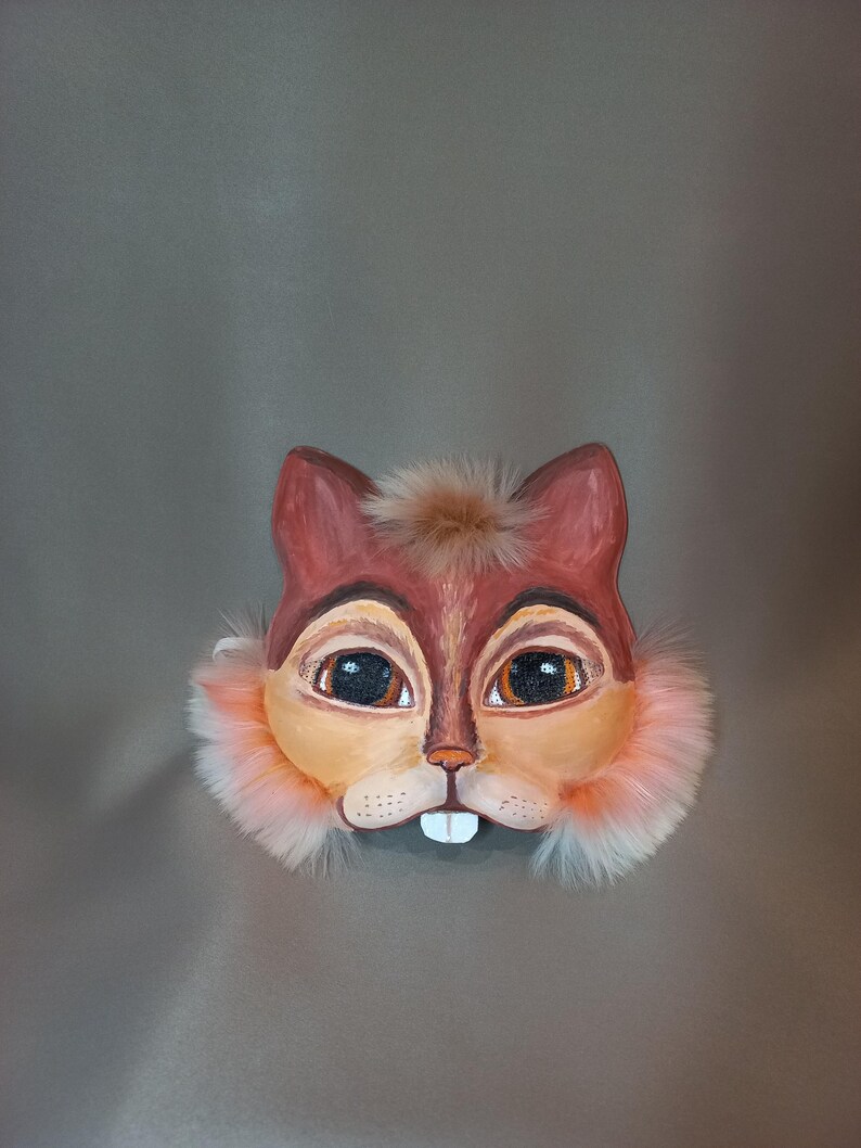 Chipmunk Mask Терианская маска Chipmunk. Косплей из искусственного меха ручной работы ...