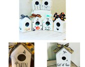 Mini birdhouse decals