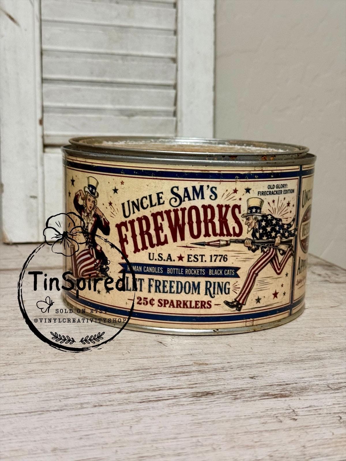 Fourth of July Tin Decor - Etsy