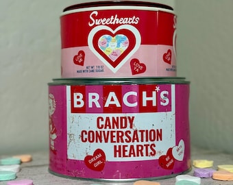 Candy Hearts Valentine decorative Tin Set
