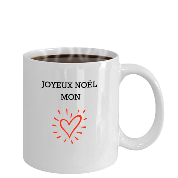 Christmas Mug Joyeux Noel French Language Romantic Christmas Etsy Singapore