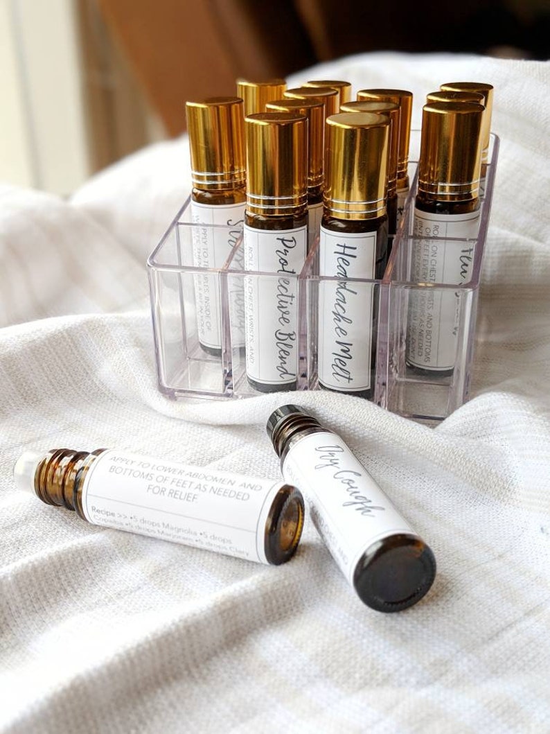 PRINTED YOUNG LIVING Essential Oil Roller Bottle Labels Young Living Label Essential Oil label Diy Essential Oil Gift