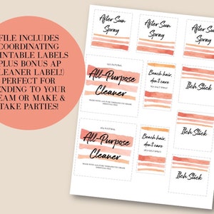 PRINTABLE DOTERRA Summer Watercolor Postcard, Essential Oil Postcard ...