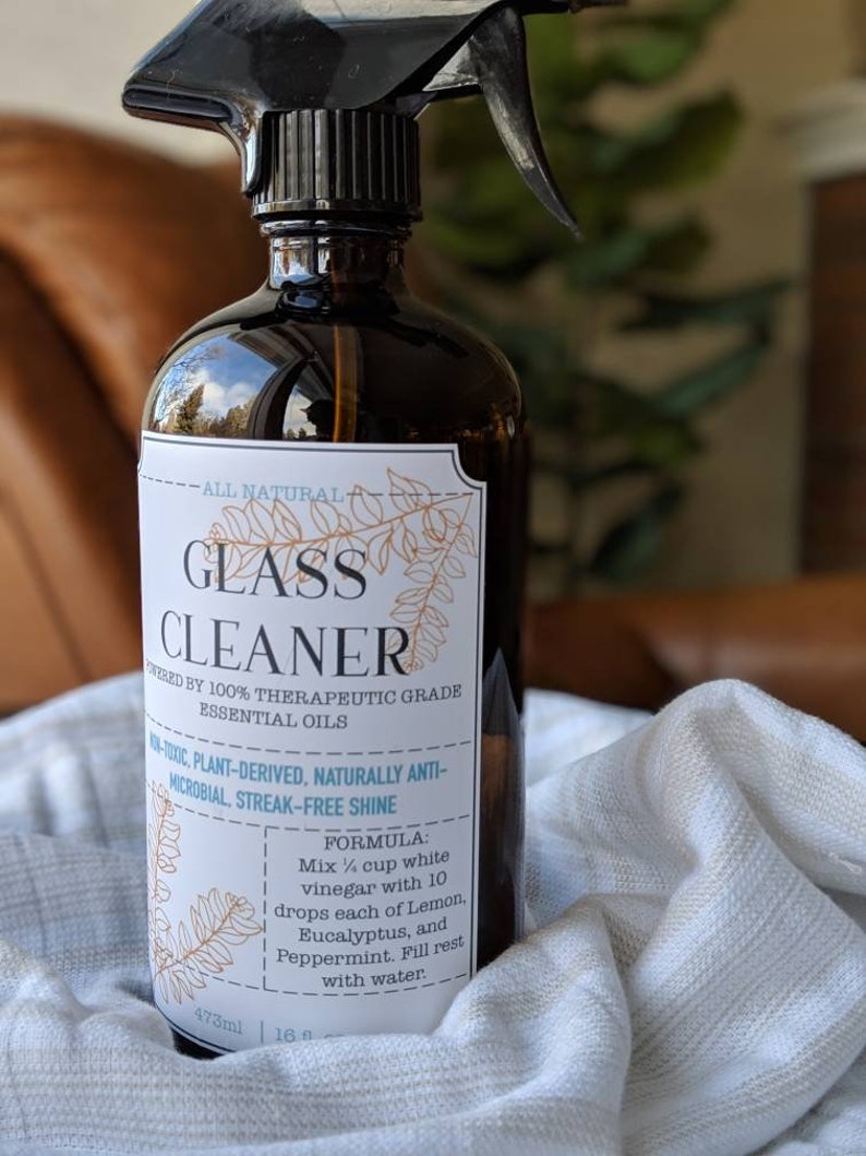 Glass Cleaner Essential Oil Label Doterra Label YL Label Etsy