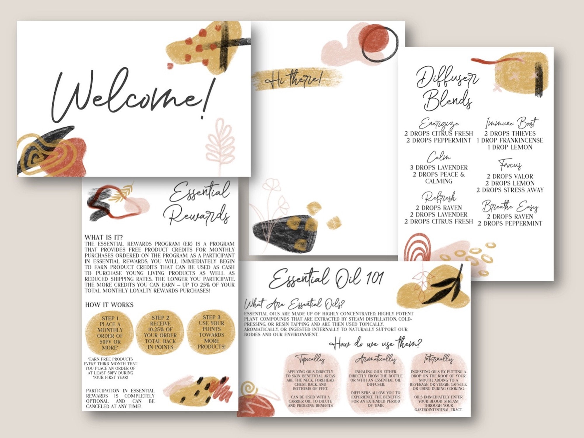PRINTABLE YOUNG LIVING Welcome Enrollment Kit Premium Starter - Etsy