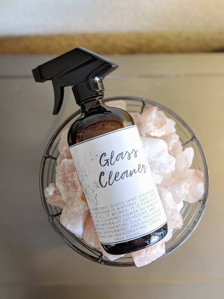 Glass Cleaner Essential Oil Label Doterra Label Essential Etsy