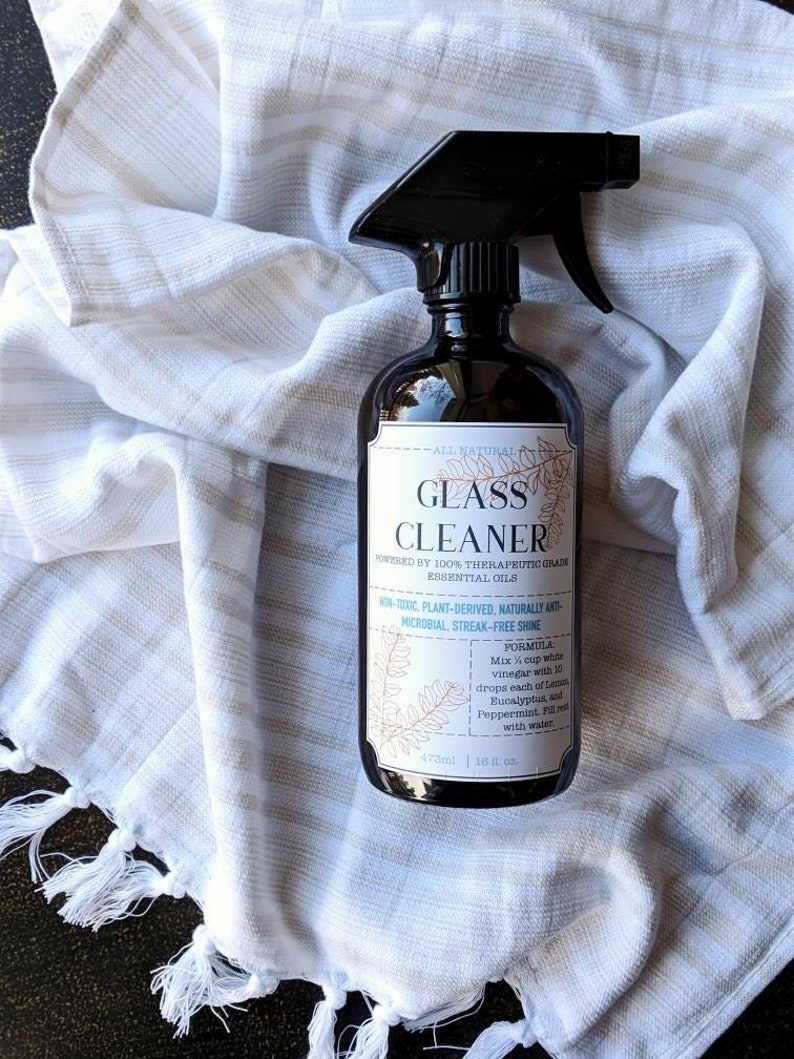 Glass Cleaner Essential Oil Label Doterra Label YL Label Etsy