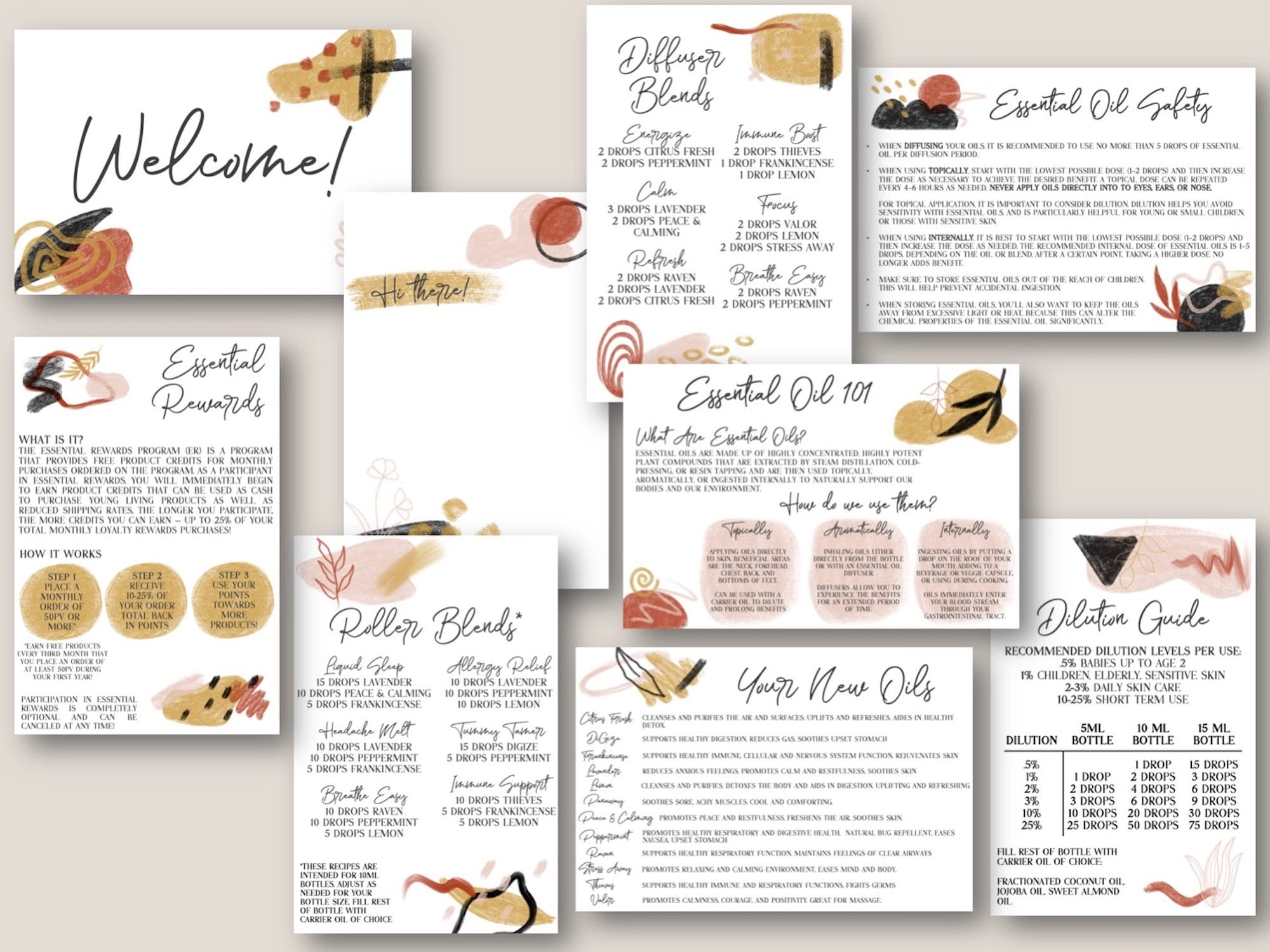 PRINTABLE YOUNG LIVING Welcome Enrollment Kit Premium Starter - Etsy