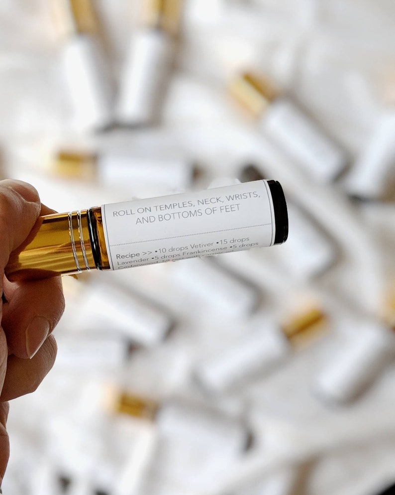 PRINTED YOUNG LIVING Essential Oil Roller Bottle Labels Young Living Label Essential Oil label Diy Essential Oil Gift