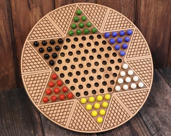 Chinese Checkers, Board Game, Sternhalma, SVG, Laser Cutting File