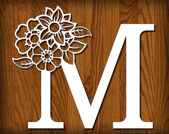 Download Flower letter m | Etsy