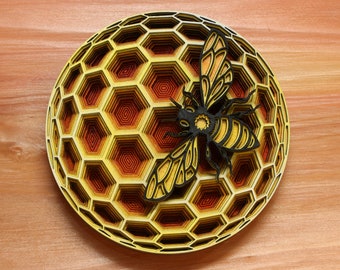 Download Bee Mandala Svg File Etsy