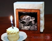 Tile Napkin Holder, 4.25", Laser Cutting File. SVG DXF