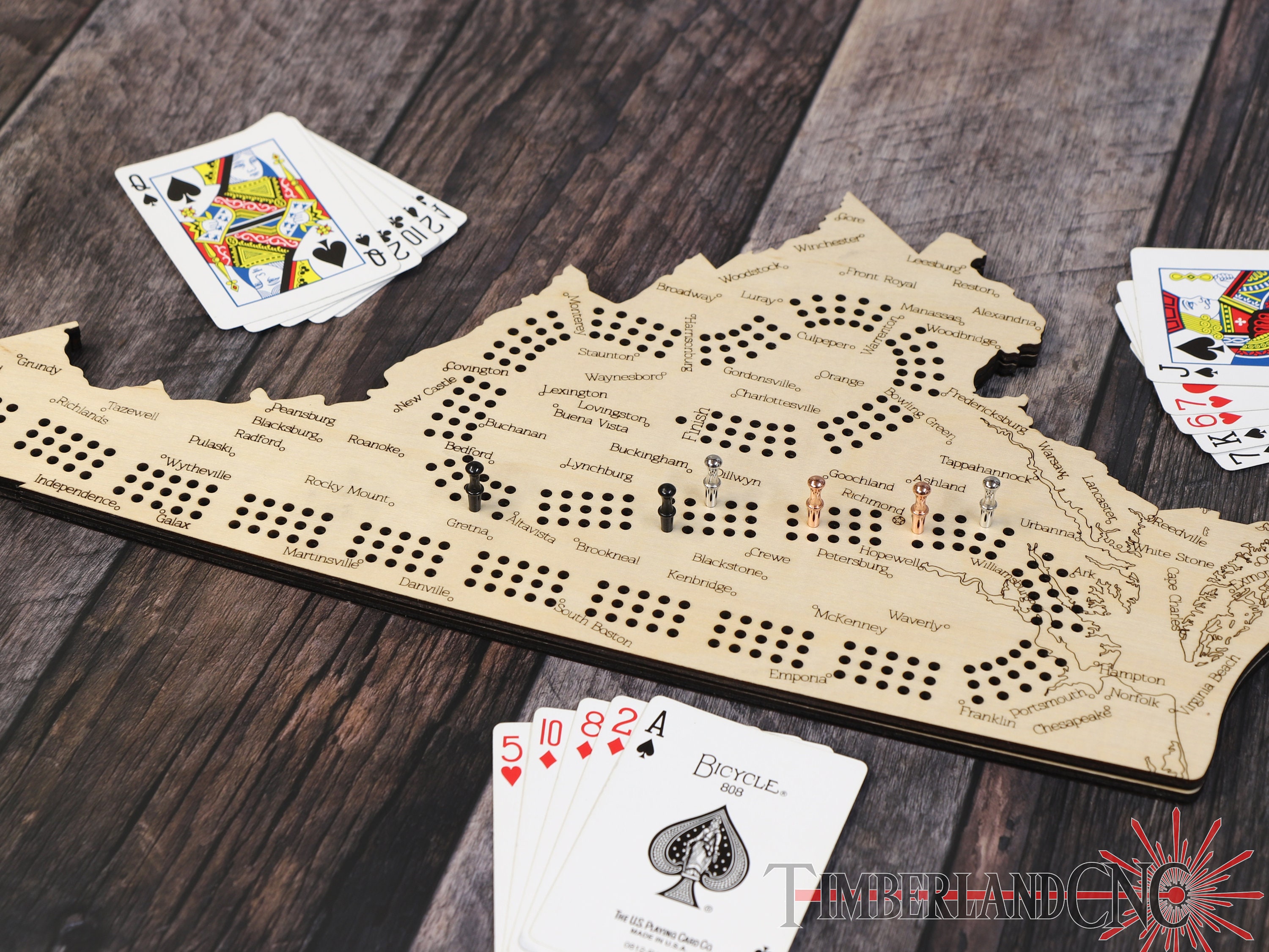 Virginia Cribbage Pattern, SVG, Laser/cnc Cutting File - Etsy