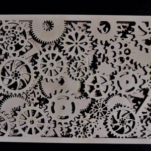 Tandwielen, Tandwielen, Steampunk Gelaagde Mandala, SVG, DXF, Snijbestand